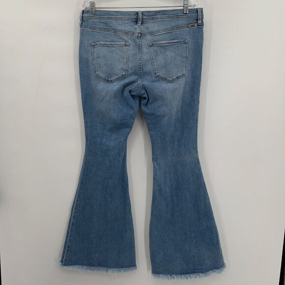 KanCan For Maurices Bell Bottom Medium Wash Stretch Jeans Women's 13/30 - Picture 4 of 9